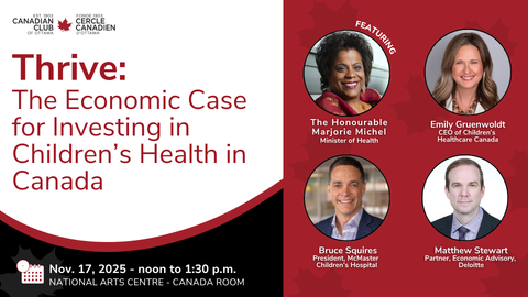Thrive: The Economic Case for Investing in Children’s Health in Canada